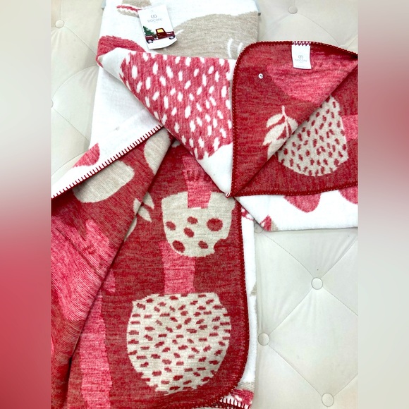 Mushroom (red/white) Cotton/Acrylic Autumn Throw 🍄 🍄🍄🍄🍄🍄🍄🍄🍄🍄🍄🍄🍄🍄🍄 - Picture 2 of 4